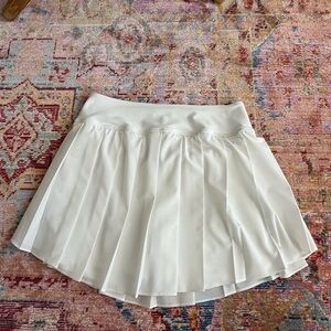 Old Navy White Pleated Tennis Skirt Skort with pocket